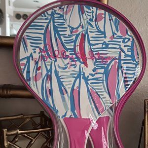 Lilly Pulitzer Pickleball Set in Red Right Return (in packaging)